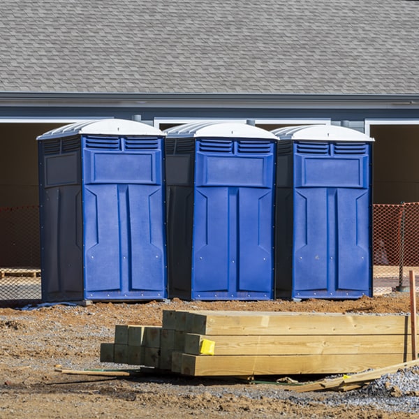 is there a specific order in which to place multiple portable toilets in Winters California